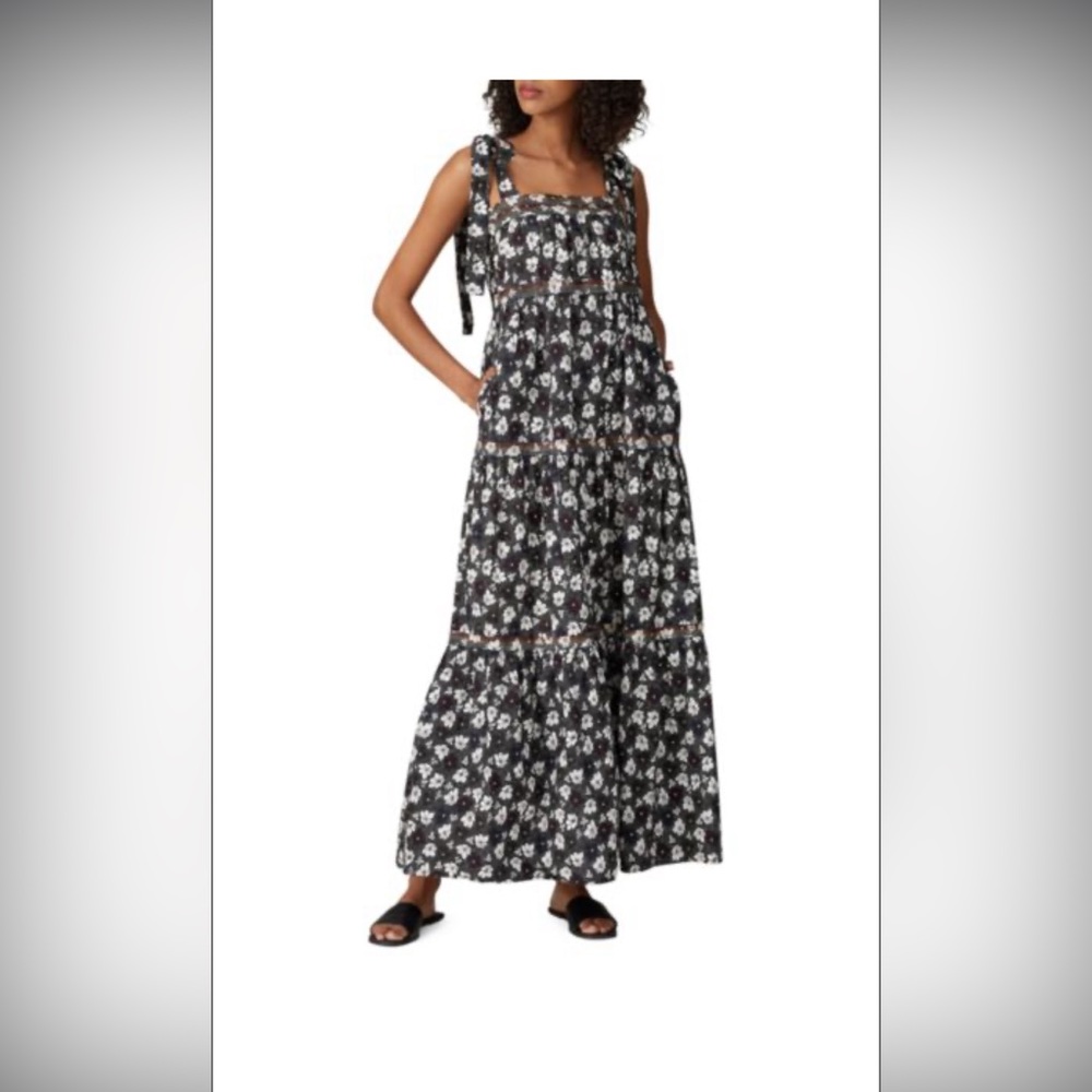 Warm Big Love Floral Tiered Maxi Dress